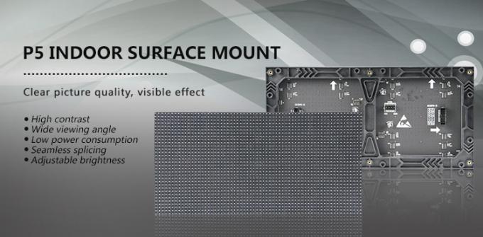 Painel de exposição interno do diodo emissor de luz P5/tela grande de venda quente da exposição de diodo emissor de luz do fundo de fase de 5mm